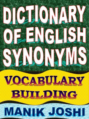 cover image of Dictionary of English Synonyms